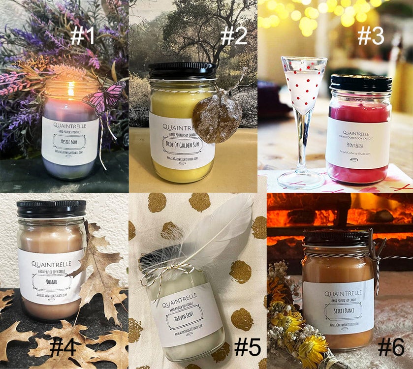 AC Studio Quaintrelle Candles 10 SCENTS, see below Rockwall CoOp