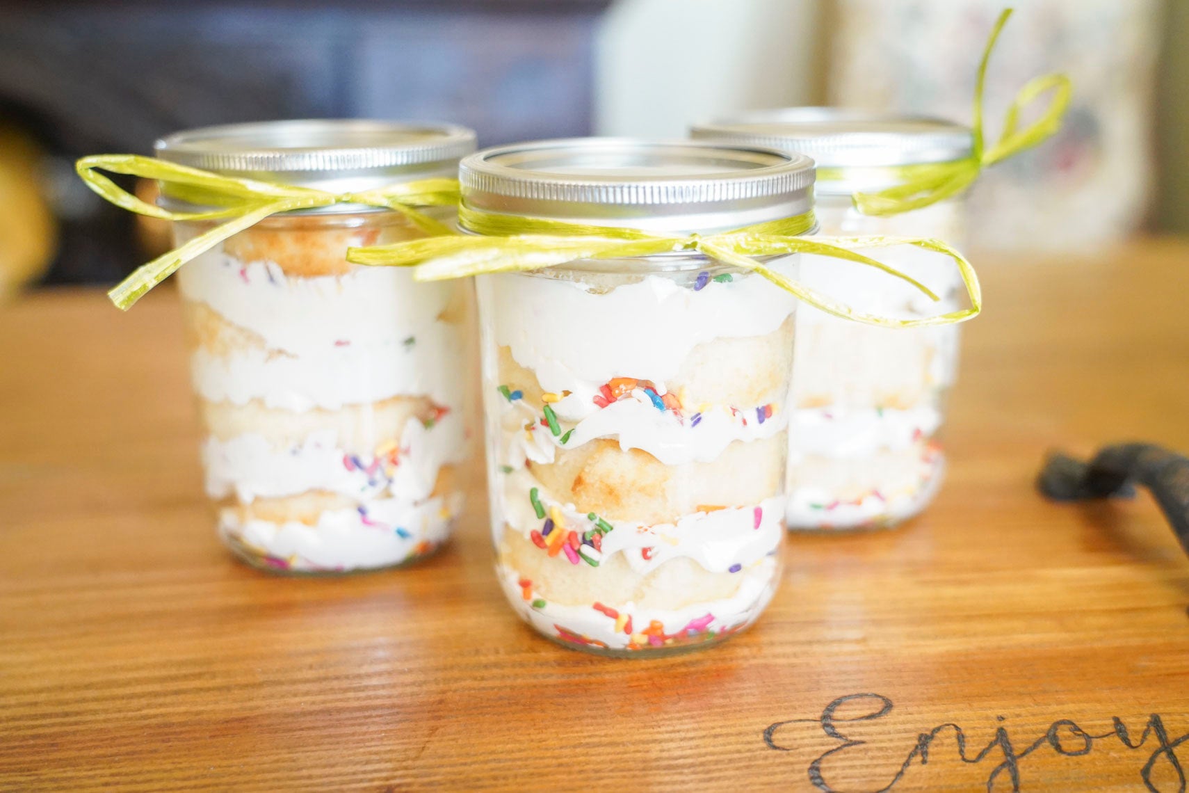 The Greenhouse Bakery Vanilla Cake Jar Rockwall CoOp